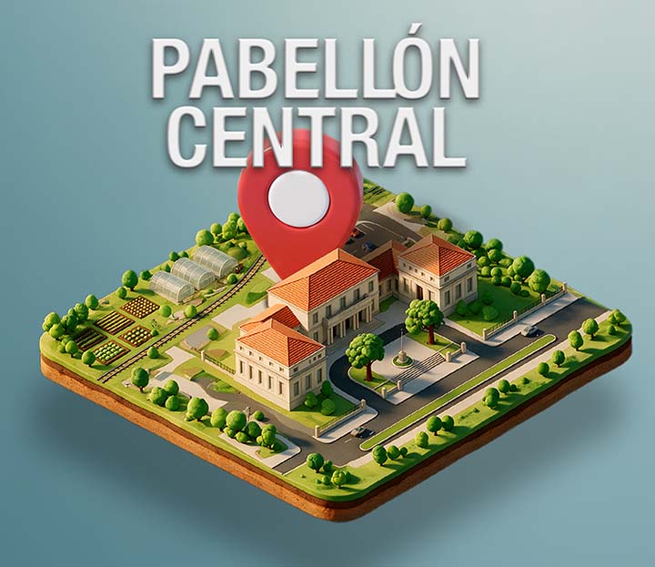 Plano de ubicación Pabellón central